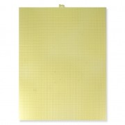 Feuille Toile Canevas Plastique à Broder et découper 26.7x34.3 cm n°7 Jaune