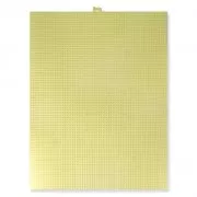Feuille Toile Canevas Plastique à Broder et découper 26.7x34.3 cm n°7 Jaune