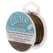 Fil de cuivre Craft Wire souple 0.64 mm Vintage bronze x 13.5 m|raw }}