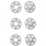 12 boutons à pression en plastique à coudre 13 mm - Transparent x1|raw }}