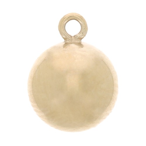 Breloques forme boule 4 mm en Gold filled (or laminé) x4