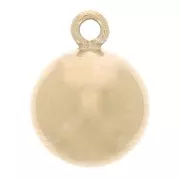 Breloque forme boule 5 mm en Gold filled (or laminé) x1