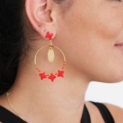 Perles en verre Star Beads par Perles & Co 11x11 mm Green Turquoise x30