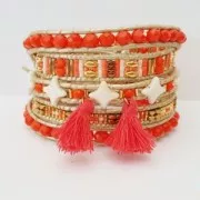 Perles en verre Star Beads par Perles & Co 11x11 mm Green Turquoise x30