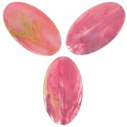 Olive plate 33x19 mm Chalk Fuchsia