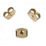 Poussoirs/Poussettes/Papillons 5 mm pour clous d'oreilles doré x2|raw }}