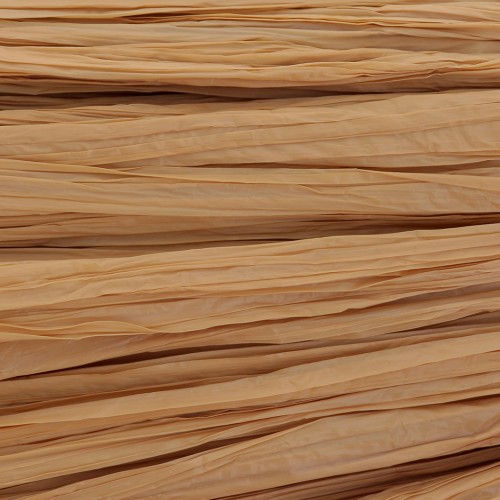 Raphia synthétique à crocheter et tricoter - Brun mat x20m