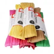 Raphia synthétique à crocheter et tricoter - Brun mat x20m