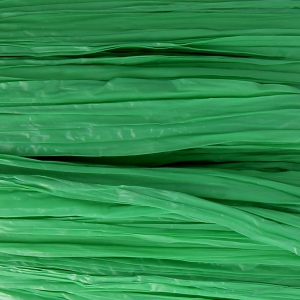 Raphia synthétique à crocheter et tricoter - Green mat x20m