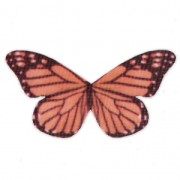Papillon sans trou 50x25 mm Orange et Marron x1|raw }}