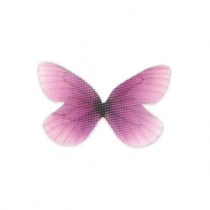 Papillon sans trou 30x21 mm Violet et Fuchsia x1