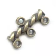 Intercalaires 3 rangs 20x10 mm bronze x4
