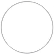 Cercle nu en métal pour attrape rêves suspension et abat-jour 15cm Argenté vieilli