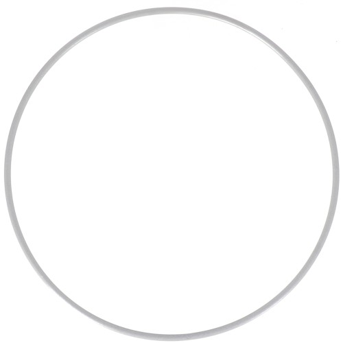 Cercle nu en métal pour attrape rêves suspension et abat-jour 15cm Argenté vieilli