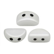 Perles en verre Kos® par Puca® 6x3 mm Opaque White x10g