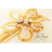 Jaseron pour broderie   création de broches & bijoux brodés 1mm Light Rose Goldx1m