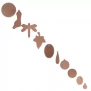 Assortiment ALEATOIRE de supports en cuivre pour poudre de sur-glaçure Efco  x100g