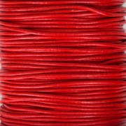 Cordon en cuir européen 1.5 mm Rouge x1m|raw }}