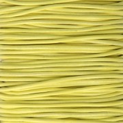 Cordon en cuir européen 1.5 mm Jaune x1m