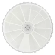 Boite de rangement 12 compartiments pour perles de rocailles et fournitures x1