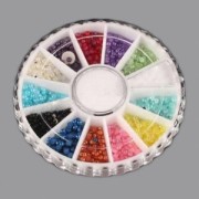 Boite de rangement 12 compartiments pour perles de rocailles et fournitures x1