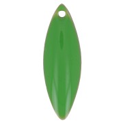 Sequins navette en métal et résine époxy 16x5 mm Vert x6|raw }}