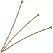 Clous tête boule 26X0.5 mm cuivré x50