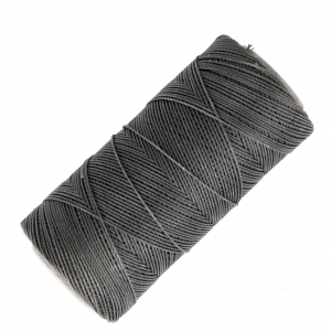 Bobine de fil ciré Linhasita pour micro macramé 0.75 mm - Dark Grey (665) x228m