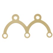 Intercalaires 2 ponts 8.5x17 mm - Doré x10