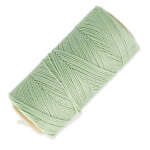 Bobine de fil ciré Linhasita pour micro macramé 1 mm - Lichen (397) x168m