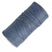 Bobine de fil ciré Linhasita pour micro macramé 1 mm - Jeans (384) x168m