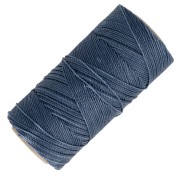 Bobine de fil ciré Linhasita pour micro macramé 1 mm - Denim (1037) x168m|raw }}