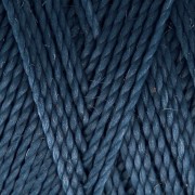 Bobine de fil ciré Linhasita pour micro macramé 1 mm - Denim (1037) x168m