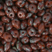 SuperDuo 2,5x5 mm Opaque Chocolate Picasso x10g