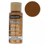 Peinture acrylique métallique - DecoArt Dazzling Metallics - Venetian Gold x59 ml