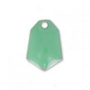 Sequins diamant en métal et résine époxy 9x13 mm Mint x6