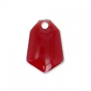 Sequins diamant en métal et résine époxy 9x13 mm - Rouge foncé x6