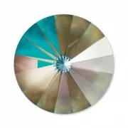 Cabochon PureCrystal 1122 Rivoli 12 mm Crystal Army Green DeLite x1