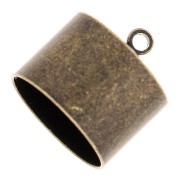 Embouts cylindriques pour cordon 10.5 mm bronze x4