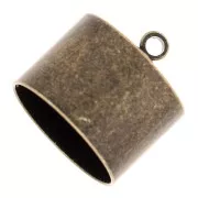 Embouts cylindriques pour cordon 10.5 mm bronze x4