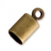 Embouts cylindriques pour cordon 3.5 mm bronze x10