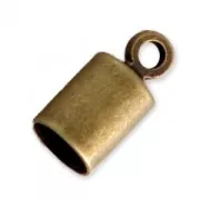 Embouts cylindriques pour cordon 3.5 mm bronze x10