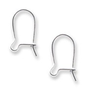 Boucles d'oreilles crochets dormeuses 19 mm en Argent 925 x4