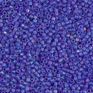 Miyuki Delica 11/0 DB0864 - Mat Transparent Cobalt AB x8g