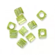 Cubes Miyuki 1.8 mm SB18-0258 - Transparent Chartreuse AB x10g