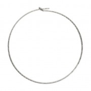 Créoles diamantées à décorer 45 mm en Argent 925 x2