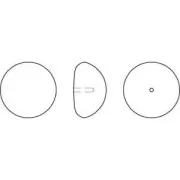 Cabochon Nacré PureCrystal 5817 8 mm Light Grey Pearl x1