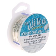 Fil de cuivre Craft Wire souple 0.81 mm argenté x 5.48 m