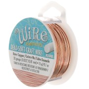 Fil de cuivre Craft Wire souple 0.81 mm Naturel x 9.14 m