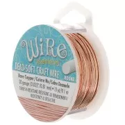 Fil de cuivre Craft Wire souple 0.81 mm Naturel x 9.14 m
